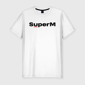 Мужская футболка премиум с принтом SuperM (состав) в Курске, 92% хлопок, 8% лайкра | приталенный силуэт, круглый вырез ворота, длина до линии бедра, короткий рукав | baekhyun | exo | kai | lucas | mark | nct | shinee | sm | super m | superm | taemin | taeyong | ten | wayv | бэкхён | кай | лукас | марк | супер м | суперм | тэён | тэмин | тэн