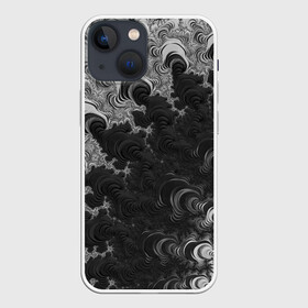 Чехол для iPhone 13 mini с принтом Абстракция в Курске,  |  | 3d | абстрактно | абстрактные | абстрактный | абстракция | волнистое | волнистый | дым | дымка | дымный | дымом | дыму | краска | темный | узор | узоры | чернила | черный