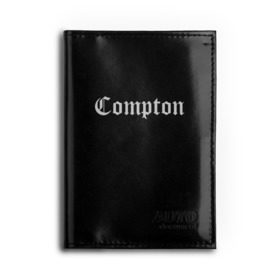 Обложка для автодокументов с принтом COMPTON в Курске, натуральная кожа |  размер 19,9*13 см; внутри 4 больших “конверта” для документов и один маленький отдел — туда идеально встанут права | Тематика изображения на принте: compton | dj yella | dr. dre | eazy e | ice cube | mc ren | n.w.a | nwa | straight outta compton | west side | западная сторона | комптон