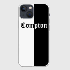 Чехол для iPhone 13 mini с принтом COMPTON в Курске,  |  | Тематика изображения на принте: compton | dj yella | dr. dre | eazy e | ice cube | mc ren | n.w.a | nwa | straight outta compton | west side | западная сторона | комптон