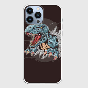 Чехол для iPhone 13 Pro Max с принтом T Rex в Курске,  |  | Тематика изображения на принте: art | dino | dinos | dinosaur | raptor | style | trex | velociraptor | арт | динозавр | мир юрского периода | ти рекс | ящер