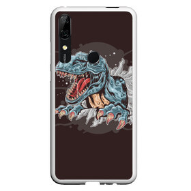 Чехол для Honor P Smart Z с принтом T-Rex в Курске, Силикон | Область печати: задняя сторона чехла, без боковых панелей | art | dino | dinos | dinosaur | raptor | style | trex | velociraptor | арт | динозавр | мир юрского периода | ти рекс | ящер