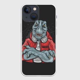 Чехол для iPhone 13 mini с принтом T Rex в Курске,  |  | Тематика изображения на принте: art | dino | dinos | dinosaur | raptor | style | trex | velociraptor | арт | динозавр | мир юрского периода | ти рекс | ящер