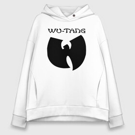 Женское худи Oversize хлопок с принтом WU-TANG CLAN в Курске, френч-терри — 70% хлопок, 30% полиэстер. Мягкий теплый начес внутри —100% хлопок | боковые карманы, эластичные манжеты и нижняя кромка, капюшон на магнитной кнопке | wu tang | wu tang clan | ву танг | ву танг клан