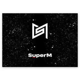 Поздравительная открытка с принтом SuperM в Курске, 100% бумага | плотность бумаги 280 г/м2, матовая, на обратной стороне линовка и место для марки
 | baekhyun | k pop | kai | lucas | mark | super m | superm | taemin | taeyong | ten | к поп | музыка | супер м | суперм