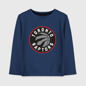 Детский лонгслив хлопок с принтом Toronto Raptors Logo в Курске, 100% хлопок | круглый вырез горловины, полуприлегающий силуэт, длина до линии бедер | nba | raptors | toronto | toronto raptors | баскетбол | нба | рапторс | рэпторс | спорт | торонто | торонто рапторс | торонто рэпторс