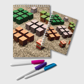 Блокнот с принтом MINECRAFT TNT в Курске, 100% бумага | 48 листов, плотность листов — 60 г/м2, плотность картонной обложки — 250 г/м2. Листы скреплены удобной пружинной спиралью. Цвет линий — светло-серый
 | Тематика изображения на принте: craft | creeper | dungeon | dungeons | earth | game | logo | mine | minecraft | mobile | online | дунгеонс | земля | зомби | игра | крипер | лого | майкрафт | майнкрафт | мобайл | онлайн | подземелье | подземелья