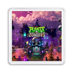 Магнит 55*55 с принтом PLANTS VS ZOMBIES в Курске, Пластик | Размер: 65*65 мм; Размер печати: 55*55 мм | Тематика изображения на принте: garden warfare | pl | plants | plants vs. zombies | plants vs. zombies: garden warfare | popcap | zombies | кактус | картошка | подсолнух | растения против зомби | сад