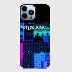 Чехол для iPhone 13 Pro Max с принтом HOTLINE MIAMI 2 в Курске,  |  | abstraction games | dennaton games | devolver digital | game | hotline miami | hotline miami 2: wrong number | retrowave | synthwave | мотель | мотель майами