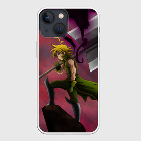 Чехол для iPhone 13 mini с принтом Meliodas с большим топором в Курске,  |  | deadly | dragon | meliodafu | meliodas | seven | sins | wrath | гнев | грехов | дракон | мелиодас | семь