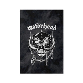 Обложка для паспорта матовая кожа с принтом MOTORHEAD в Курске, натуральная матовая кожа | размер 19,3 х 13,7 см; прозрачные пластиковые крепления | england | motorhead | моторхед