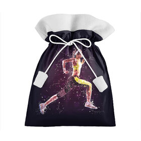 Подарочный 3D мешок с принтом Бег, фитнес, спорт, спортсмен в Курске, 100% полиэстер | Размер: 29*39 см | бег | спорт | спортсмен | фитнес