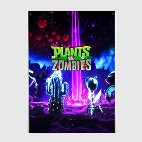 Постер с принтом PLANTS VS.ZOMBIES в Курске, 100% бумага
 | бумага, плотность 150 мг. Матовая, но за счет высокого коэффициента гладкости имеет небольшой блеск и дает на свету блики, но в отличии от глянцевой бумаги не покрыта лаком | garden warfare | plants | plants vs. zombies | plants vs. zombies: garden warfare | popcap | zombies | кактус | картошка | подсолнух | растения против зомби | сад