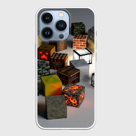 Чехол для iPhone 13 Pro с принтом MINECRAFT BLOX в Курске,  |  | Тематика изображения на принте: craft | creeper | dungeon | dungeons | earth | game | logo | mine | minecraft | mobile | online | дунгеонс | земля | зомби | игра | крипер | лого | майкрафт | майнкрафт | мобайл | онлайн | подземелье | подземелья