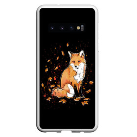 Чехол для Samsung Galaxy S10 с принтом FOX в Курске, Силикон | Область печати: задняя сторона чехла, без боковых панелей | Тематика изображения на принте: 20 | 2020 | animal | animals | forest | fox | redhead | животное | животные | зима | лес | лис | лиса | лисица | новый год | рыжая | фыр