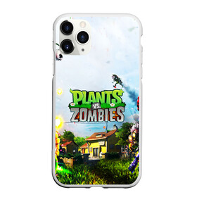 Чехол для iPhone 11 Pro матовый с принтом PLANTS VS ZOMBIES в Курске, Силикон |  | garden warfare | plants | plants vs. zombies | plants vs. zombies: garden warfare | popcap | zombies | кактус | картошка | подсолнух | растения против зомби | сад