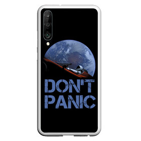 Чехол для Honor P30 с принтом Dont Panic в Курске, Силикон | Область печати: задняя сторона чехла, без боковых панелей | 2022 | cat | elon | galaxy | mars | moon | musk | nasa | space | spacex | tesla | вселенная | галактика | звезды | илон | космонавт | космос | луна | марс | маск | наса | скафандр | тесла