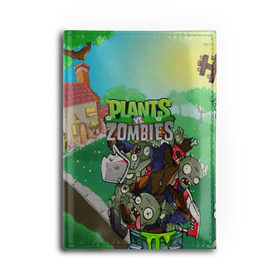 Обложка для автодокументов с принтом PLANTS VS. ZOMBIES в Курске, натуральная кожа |  размер 19,9*13 см; внутри 4 больших “конверта” для документов и один маленький отдел — туда идеально встанут права | Тематика изображения на принте: garden warfare | plants | plants vs. zombies | plants vs. zombies: garden warfare | popcap | zombies | кактус | картошка | подсолнух | растения против зомби | сад