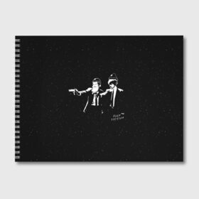 Альбом для рисования с принтом Pulp Fiction в Курске, 100% бумага
 | матовая бумага, плотность 200 мг. | Тематика изображения на принте: pulp fiction | криминальное чтиво | сэмюел л джексон | тарантино | ума турман