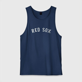 Мужская майка хлопок с принтом Red sox в Курске, 100% хлопок |  | red sox | rsac | бейсбол | бостон | красные носки | массачусетс | профессиональная бейсбольная | спорт | улетай | утекай
