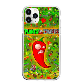 Чехол для iPhone 11 Pro матовый с принтом Plants vs Zombies в Курске, Силикон |  | plant | zombies | зомби | растения | растения против зомби