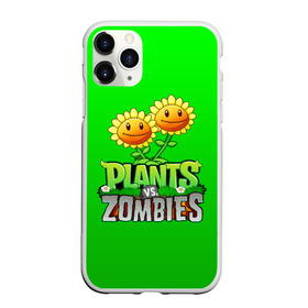 Чехол для iPhone 11 Pro матовый с принтом PLANTS VS ZOMBIES в Курске, Силикон |  | battle | plants | plants vs zombies | pvsz | vs | zombies | растения против зомби