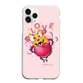 Чехол для iPhone 11 Pro матовый с принтом LOVE в Курске, Силикон |  | Тематика изображения на принте: bee | bright | cool | funny | heart | веселый | забавный | прикольный | пчелка | сердце | яркий