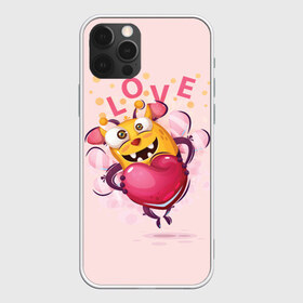 Чехол для iPhone 12 Pro Max с принтом LOVE в Курске, Силикон |  | Тематика изображения на принте: bee | bright | cool | funny | heart | веселый | забавный | прикольный | пчелка | сердце | яркий