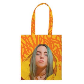 Сумка 3D повседневная с принтом BILLIE EILISH в Курске, 100% полиэстер | Плотность: 200 г/м2; Размер: 34×35 см; Высота лямок: 30 см | bad guy | billie | eilish | ocean eyes | айлиш | билли | девушка | певица | эйлиш