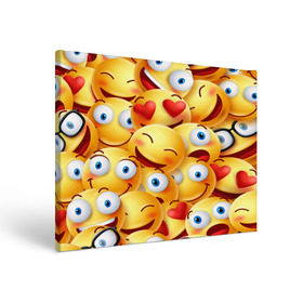 Холст прямоугольный с принтом emoji в Курске, 100% ПВХ |  | emoji | настроение | позитив | смайлики | смайлы | стикеры | текстура смайл | улыбки | фон смайл | эмодзи