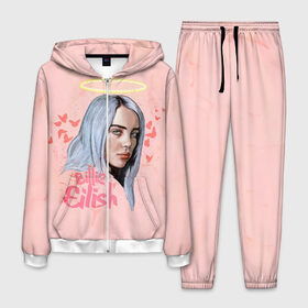 Мужской костюм 3D с принтом BILLIE EILISH в Курске, 100% полиэстер | Манжеты и пояс оформлены тканевой резинкой, двухслойный капюшон со шнурком для регулировки, карманы спереди | bad guy | billie | eilish | ocean eyes | айлиш | билли | девушка | певица | эйлиш