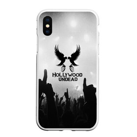 Чехол для iPhone XS Max матовый с принтом HOLLYWOOD UNDEAD в Курске, Силикон | Область печати: задняя сторона чехла, без боковых панелей | charlie scene | danny | funny man | hollywood undead | j dog | johnny 3 tears | logo | music | rock | альтернатива | металл | музыка | музыкальный | рок