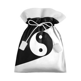 Подарочный 3D мешок с принтом Инь - янь (#1) в Курске, 100% полиэстер | Размер: 29*39 см | Тематика изображения на принте: black | signs | white. | ying   yang | белый | знаки | инь   янь | чёрный