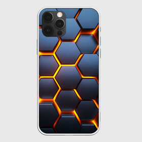 Чехол для iPhone 12 Pro Max с принтом 3D БРОНЬ в Курске, Силикон |  | 3d | texture | абстракт | абстракция | бронь | броня | линии | огонь | ромбики | соты | текстура | треугольники | узор