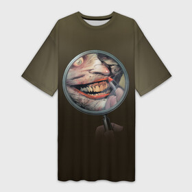 Платье-футболка 3D с принтом Joker smile в Курске,  |  | Тематика изображения на принте: batman | dc | dc джокер | detective comics | harley | joker | shtatjoker | the joker | бетмен | джокер | злодей | харли