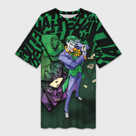Платье-футболка 3D с принтом Joker games в Курске,  |  | Тематика изображения на принте: batman | dc | dc джокер | detective comics | harley | joker | shtatjoker | the joker | бетмен | джокер | злодей | харли