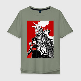 Мужская футболка хлопок Oversize с принтом Babymetal fan art в Курске, 100% хлопок | свободный крой, круглый ворот, “спинка” длиннее передней части | heavy | japan | kawaii | metal | music | rock | кавай | метал | музыка | рок | хэви | япония