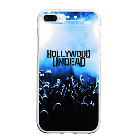 Чехол для iPhone 7Plus/8 Plus матовый с принтом HOLLYWOOD UNDEAD в Курске, Силикон | Область печати: задняя сторона чехла, без боковых панелей | charlie scene | danny | funny man | hollywood undead | j dog | johnny 3 tears | logo | music | rock | альтернатива | металл | музыка | музыкальный | рок