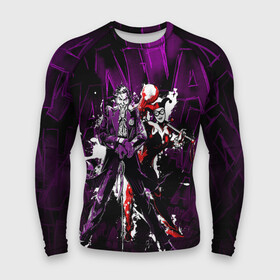 Мужской рашгард 3D с принтом Harley and Joker в Курске,  |  | batman | dc | dc джокер | detective comics | harley | harley quinn | joker | shtatharley | the joker | бетмен | джокер | женщина кошка | злодей | злой клоун | клоун | пингвин | харли | шутки