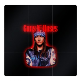 Магнитный плакат 3Х3 с принтом Guns n roses + Спина в Курске, Полимерный материал с магнитным слоем | 9 деталей размером 9*9 см | Тематика изображения на принте: axl rose | geffen records | gnr | guns | rock | roses | slash | гансы | пистолеты | розы | рок | слеш | эксл роуз