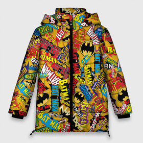 Женская зимняя куртка 3D с принтом Batman logos в Курске, верх — 100% полиэстер; подкладка — 100% полиэстер; утеплитель — 100% полиэстер | длина ниже бедра, силуэт Оверсайз. Есть воротник-стойка, отстегивающийся капюшон и ветрозащитная планка. 

Боковые карманы с листочкой на кнопках и внутренний карман на молнии | bat man | batman | batman comics | caped crusader | dark knight | shtatbat | бетмен | брюс уэйн | бэт мен | бэтмен | тёмный рыцарь