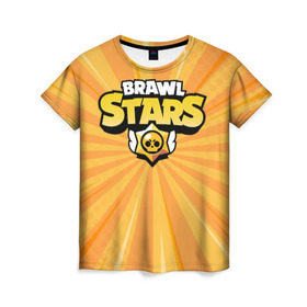 Женская футболка 3D с принтом Brawl Stars в Курске, 100% полиэфир ( синтетическое хлопкоподобное полотно) | прямой крой, круглый вырез горловины, длина до линии бедер | brawl | bs | clash line | fails | funny | leon | moments | stars | supercell | tick | бой | босс | бравл | броубол | бс | драка | звезд | осада | поззи | сейф | старс | цель