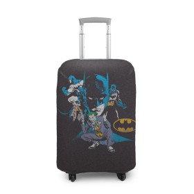 Чехол для чемодана 3D с принтом Batman classic в Курске, 86% полиэфир, 14% спандекс | двустороннее нанесение принта, прорези для ручек и колес | bat man | batman | batman comics | caped crusader | comics | dark knight | shtatbat | бетмен | брюс уэйн | бэт мен | бэтмен | тёмный рыцарь