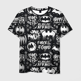 Мужская футболка 3D с принтом Batman в Курске, 100% полиэфир | прямой крой, круглый вырез горловины, длина до линии бедер | bat man | batman | batman comics | caped crusader | comics | dark knight | shtatbat | бетмен | брюс уэйн | бэт мен | бэтмен | тёмный рыцарь