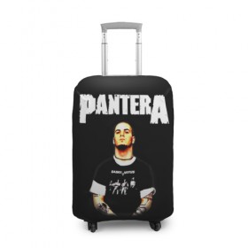 Чехол для чемодана 3D с принтом Pantera в Курске, 86% полиэфир, 14% спандекс | двустороннее нанесение принта, прорези для ручек и колес | american | anselmo | havy metal | pantera | philip anselmo | trash metal | ансельмо | пантера | фил ансельмо