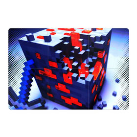 Магнитный плакат 3Х2 с принтом Minecraft в Курске, Полимерный материал с магнитным слоем | 6 деталей размером 9*9 см | 