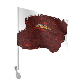 Флаг для автомобиля с принтом Minecraft Dungeons в Курске, 100% полиэстер | Размер: 30*21 см | craft | creeper | dungeon | dungeons | earth | game | logo | mine | minecraft | minecraft dungeons | mobile | online | земля | игра | крипер | лого | майкрафт | майнкрафт | мобайл | онлайн | подземелье