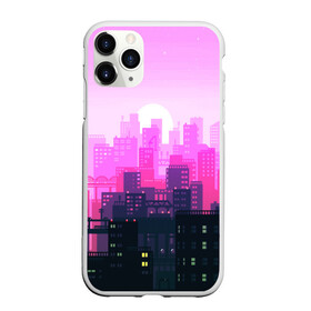 Чехол для iPhone 11 Pro Max матовый с принтом CITY в Курске, Силикон |  | bright | colorful | neon | retro | urban | vintage | винтаж | город | неон | ретро | ретро неон