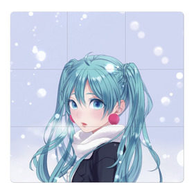 Магнитный плакат 3Х3 с принтом Hatsune Miku. Winter в Курске, Полимерный материал с магнитным слоем | 9 деталей размером 9*9 см | Тематика изображения на принте: anime | aquamarin | aquamarine | everlasting | hatsune | j pop | miku | projectdiva | singer | snow | summer | vocaloid | аквамарин | аниме | вокалоид | мику | певица | хацуне | хацунэ