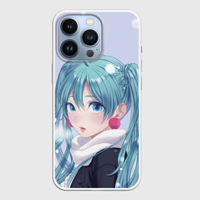 Чехол для iPhone 13 Pro с принтом Hatsune Miku. Winter в Курске,  |  | Тематика изображения на принте: anime | aquamarin | aquamarine | everlasting | hatsune | j pop | miku | projectdiva | singer | snow | summer | vocaloid | аквамарин | аниме | вокалоид | мику | певица | хацуне | хацунэ